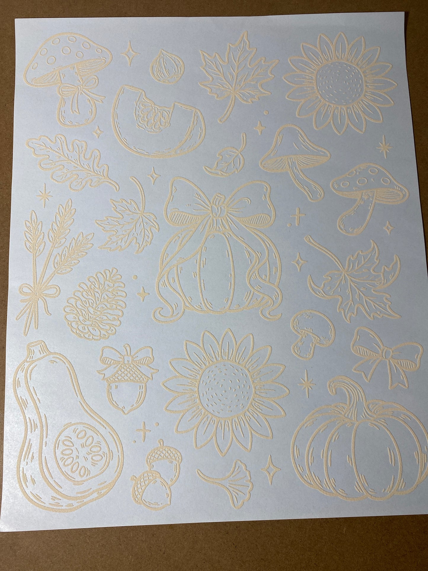 Single Color Adult Transfer- Harvest Pumpkins