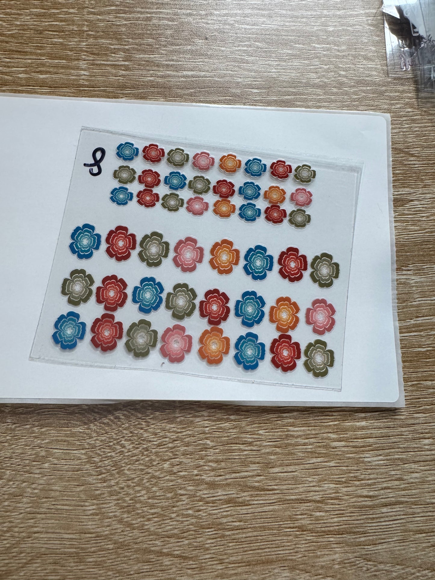 Flowers Shot glass Decal