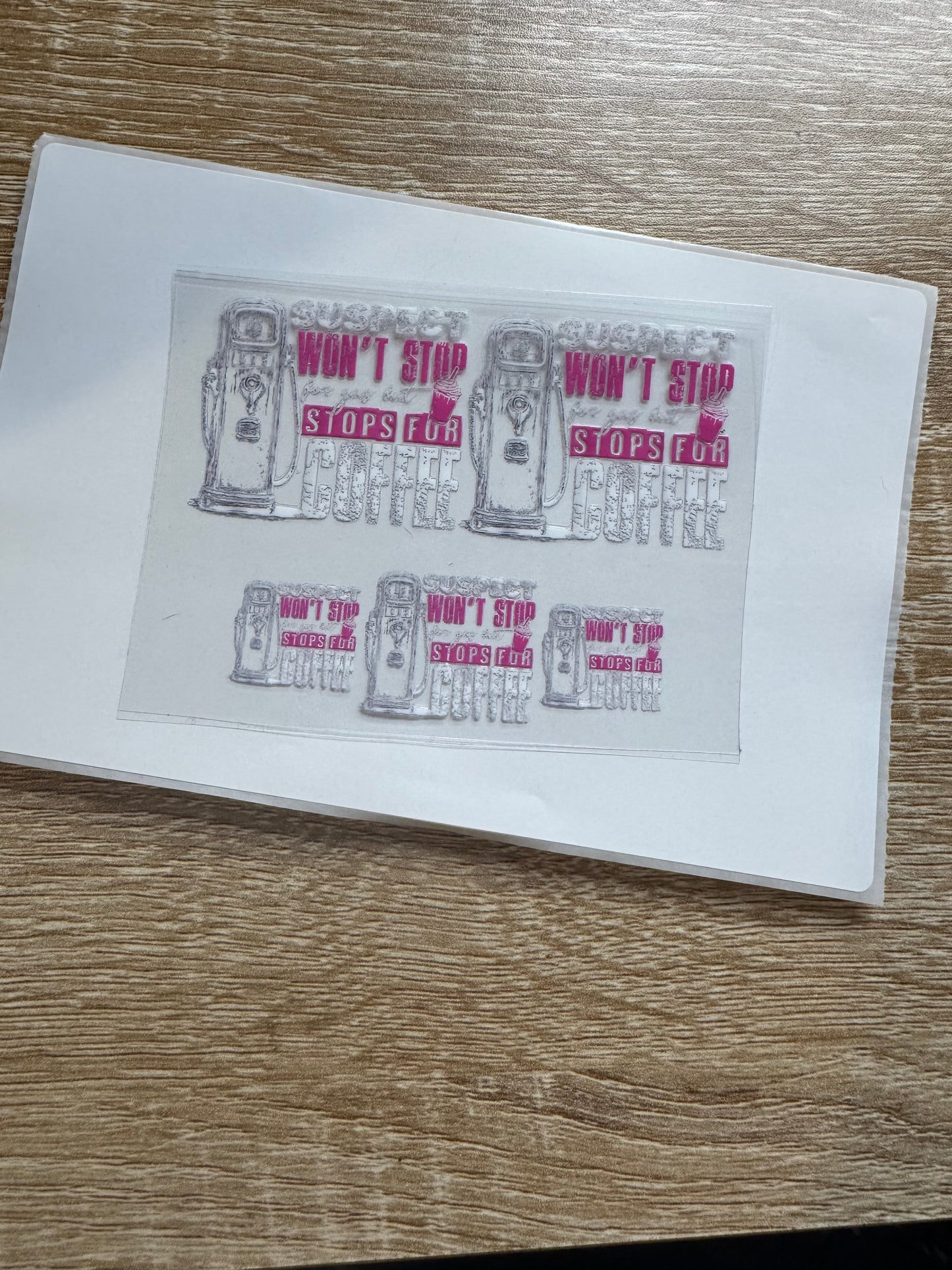 Suspect won’t stop gas Shot glass Decal