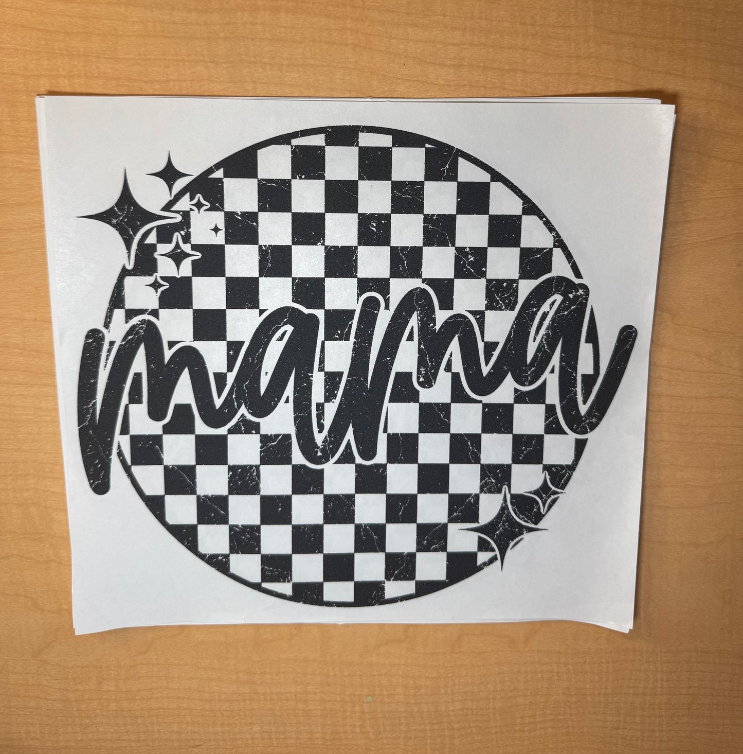 Single Color Adult Transfer- Mama Circl