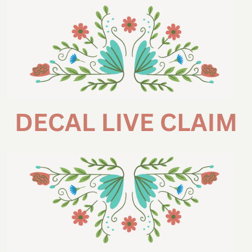 DECAL LIVE CLAIMS **DEPOSIT REQUIRED**