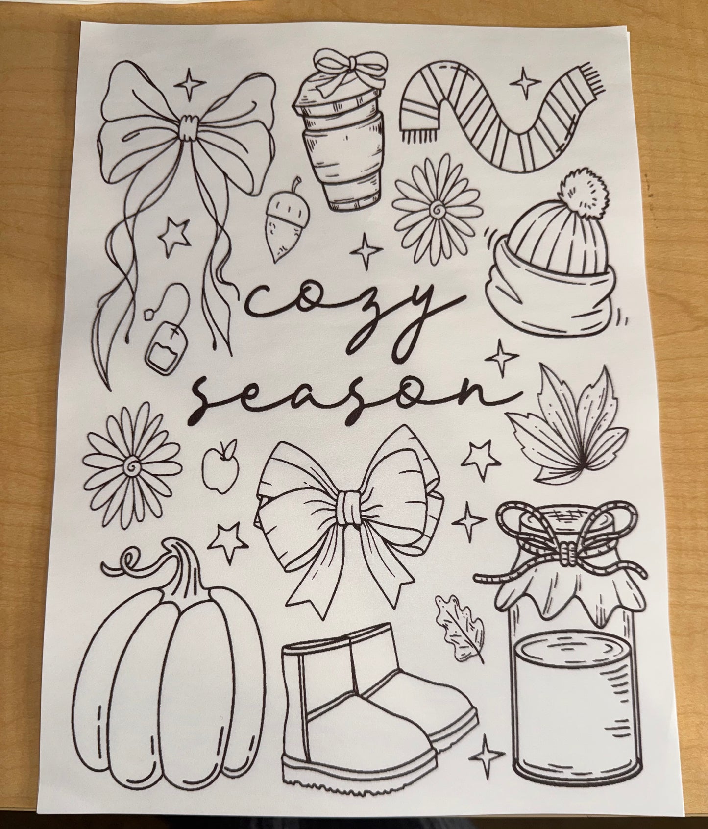 Single color Adult Transfer- Cozy Season