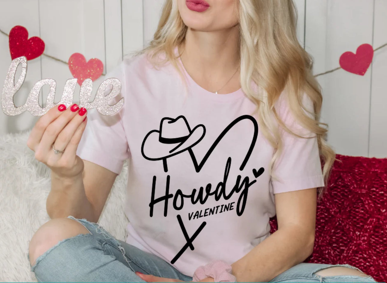 Howdy Valentine Screen Print