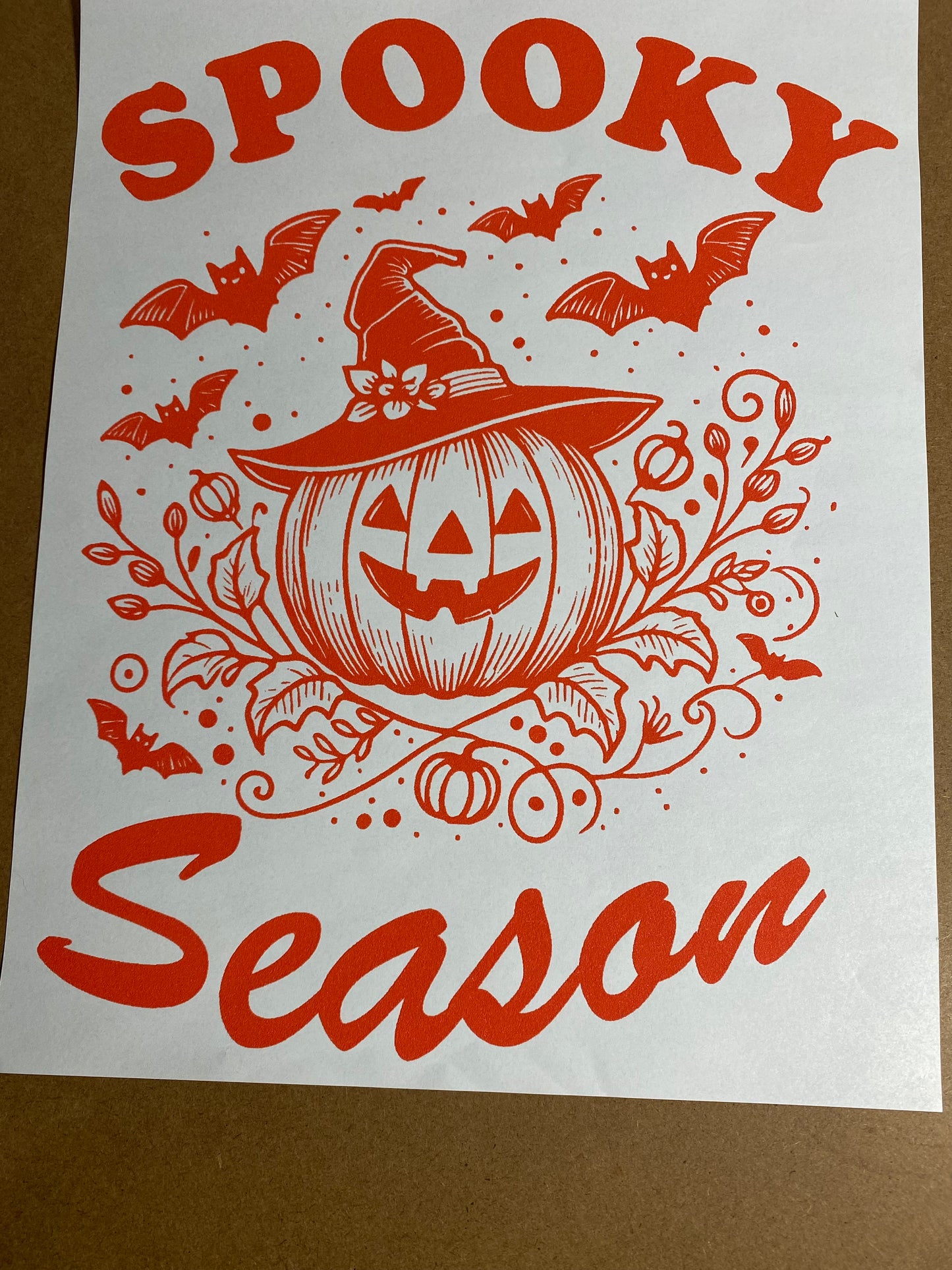 Single Color Adult Transfer- Spooky Season