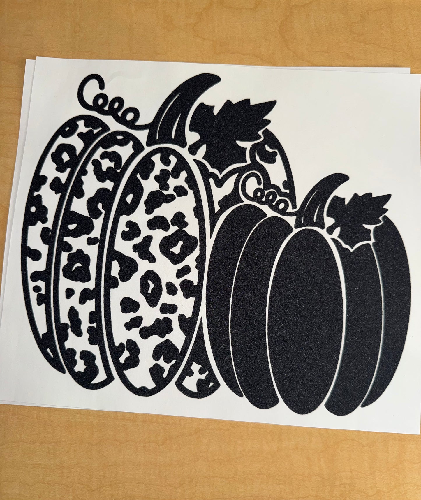 Single Color Adult Transfer- Pumpkins