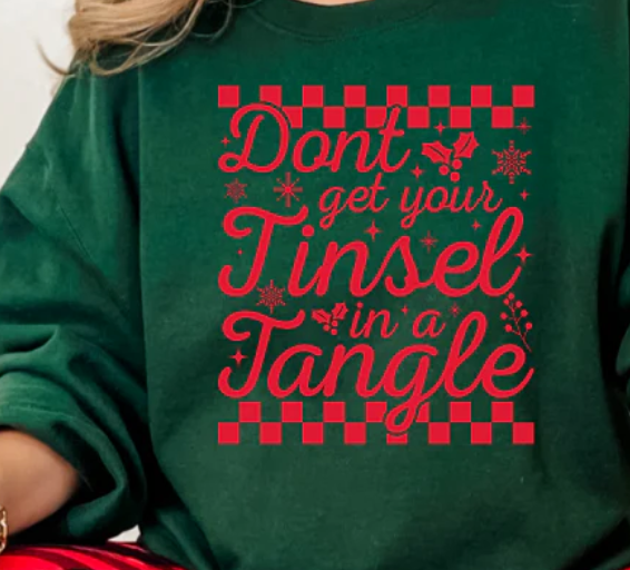 SCREEN PRINT - DON'T GET YOUR TINSEL IN A TANGLE