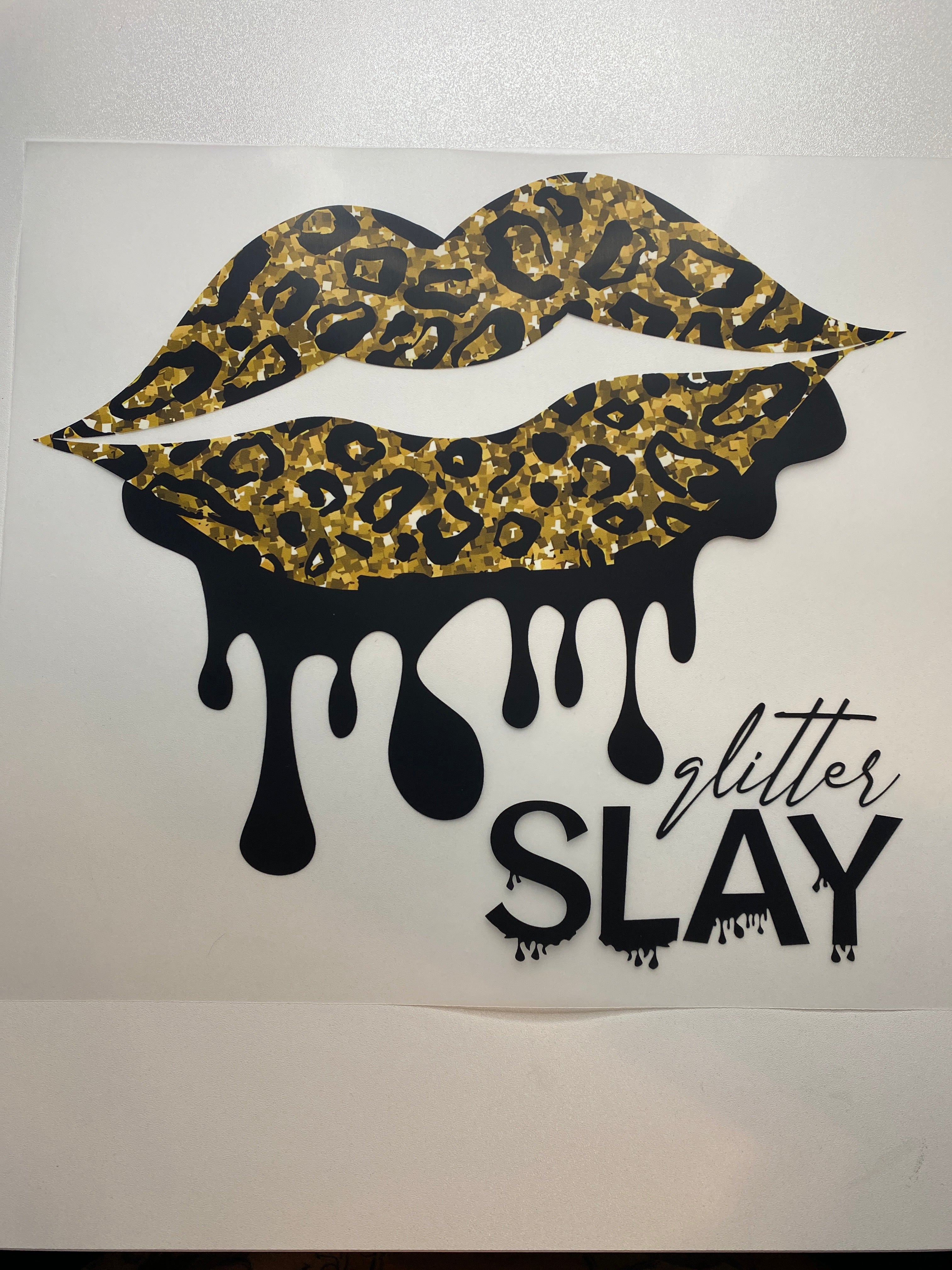 DTF Glitter Slay