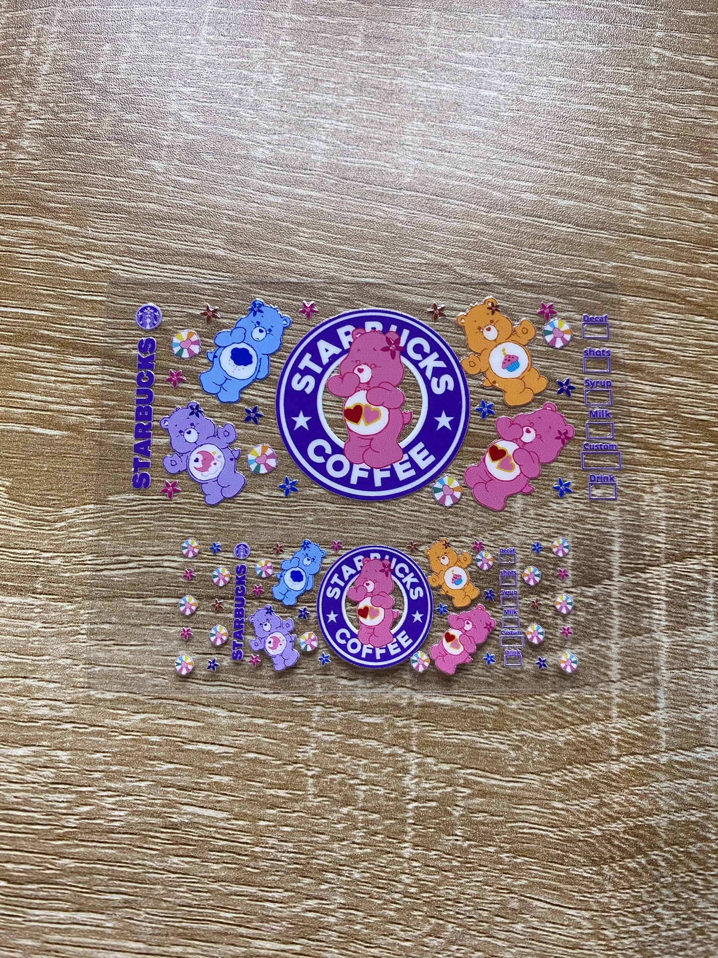 Starbucks Bear Shot Glass Decal