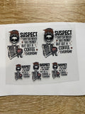 Suspect Shot Glass