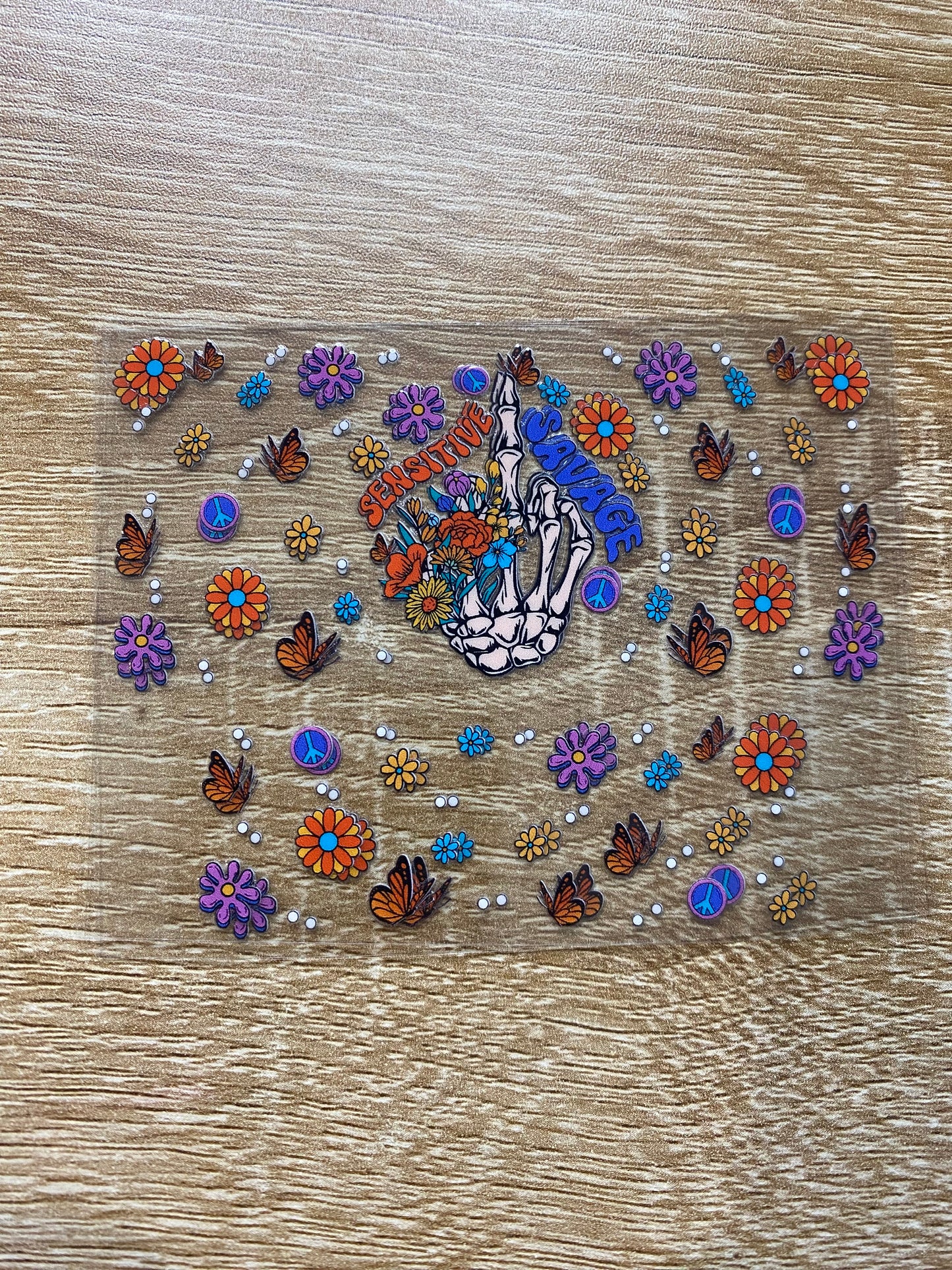 Sensitive Savage  Shot Glass Wraps