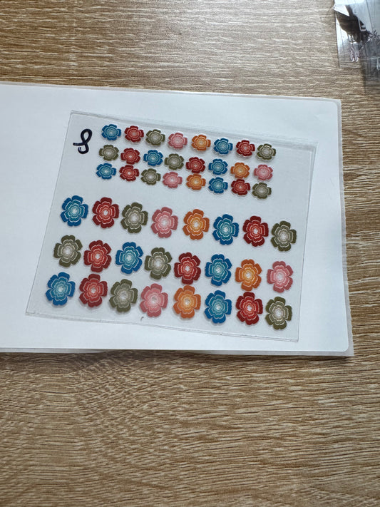 Flowers Shot glass Decal