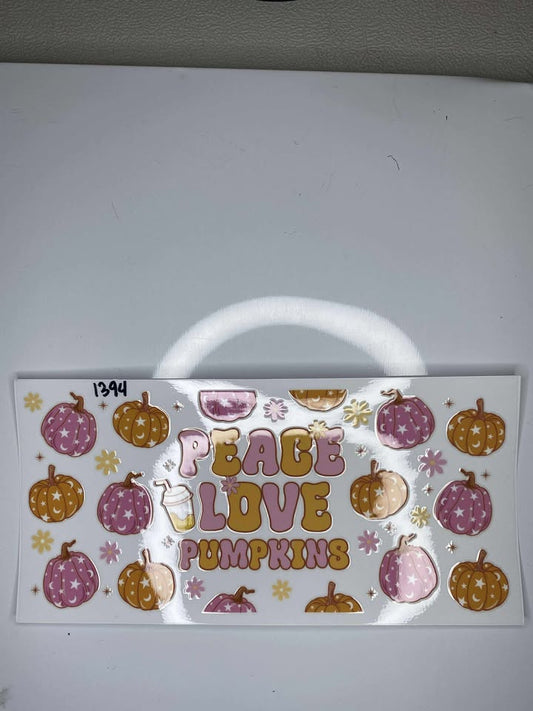 1394 PEACE LOVE PUMPKINS
