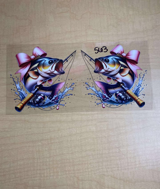 563 FISHING PINK BOW