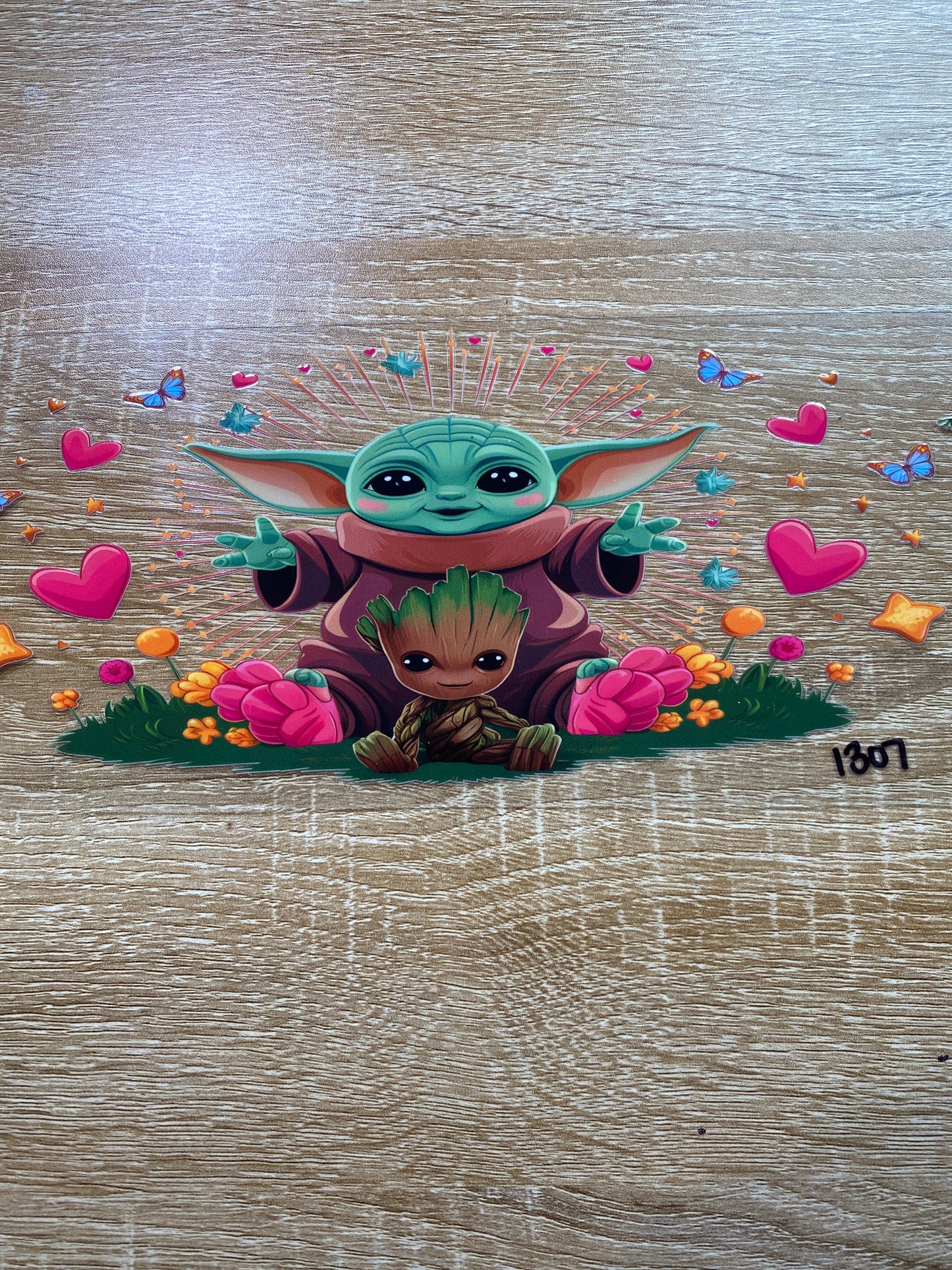 Baby Yoda and Groot 1307