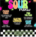 Sour Menu Loaded Teas