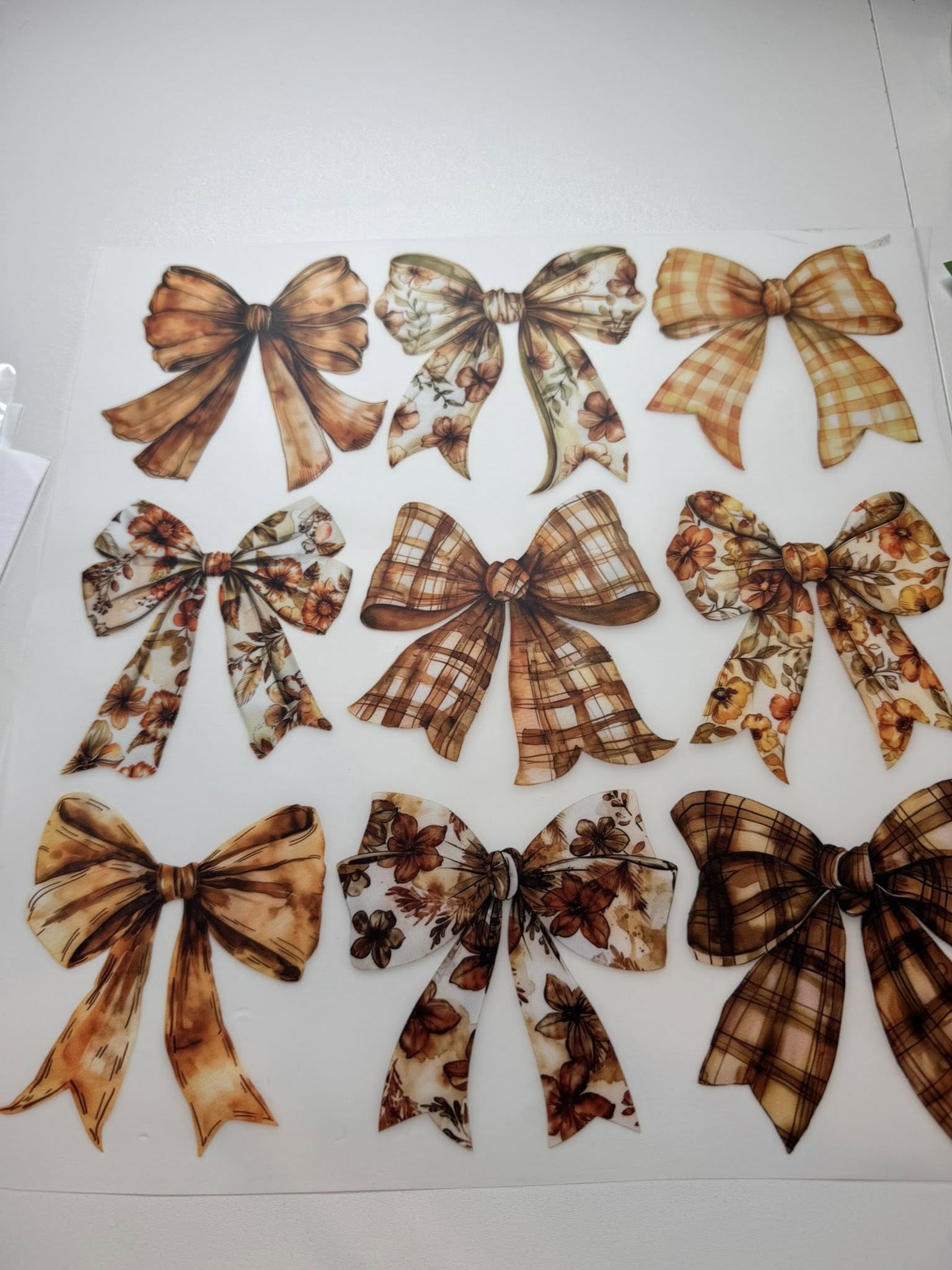 DTF-Orange Bows