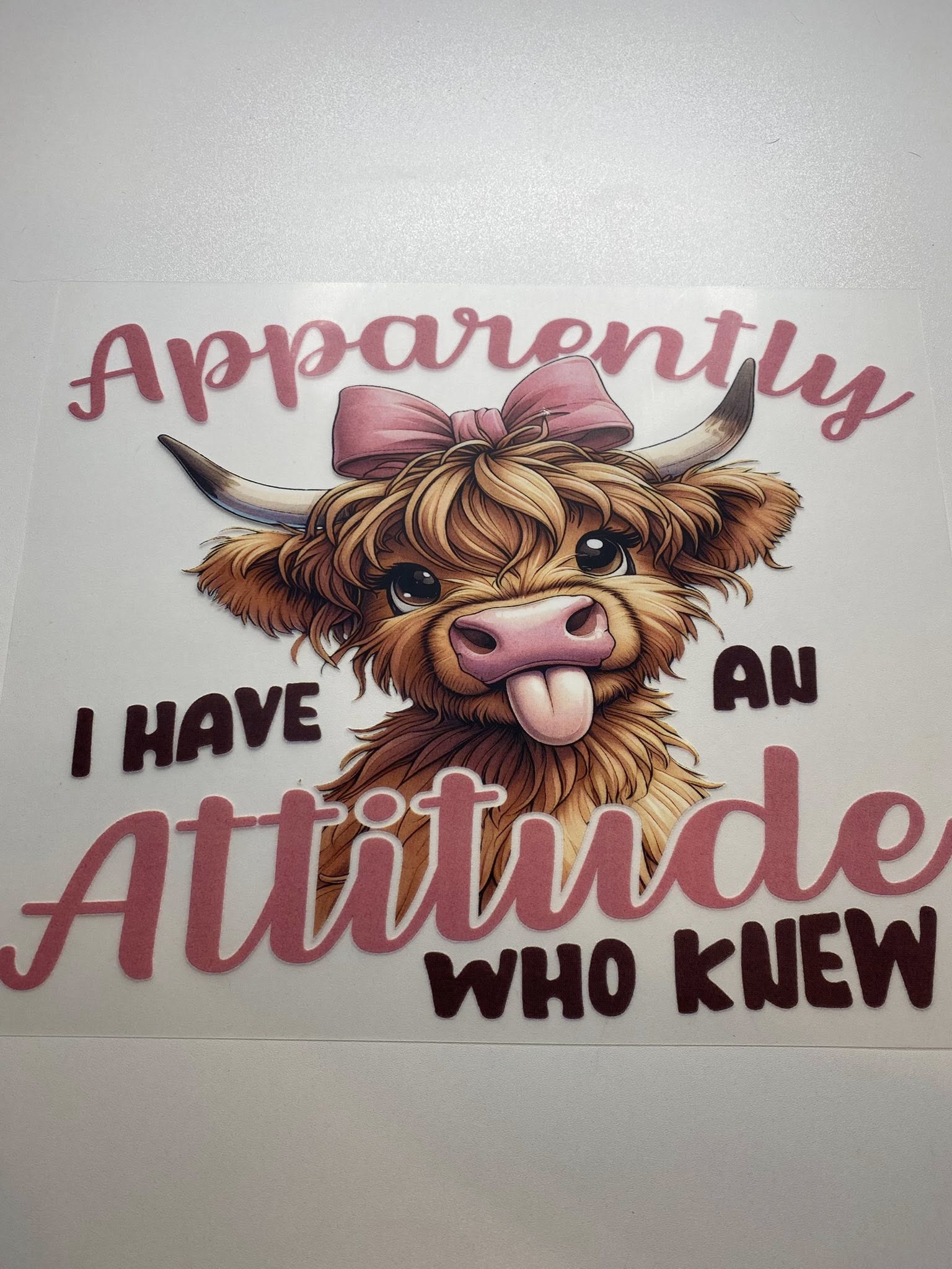 DTF- Apparently i have an attitude