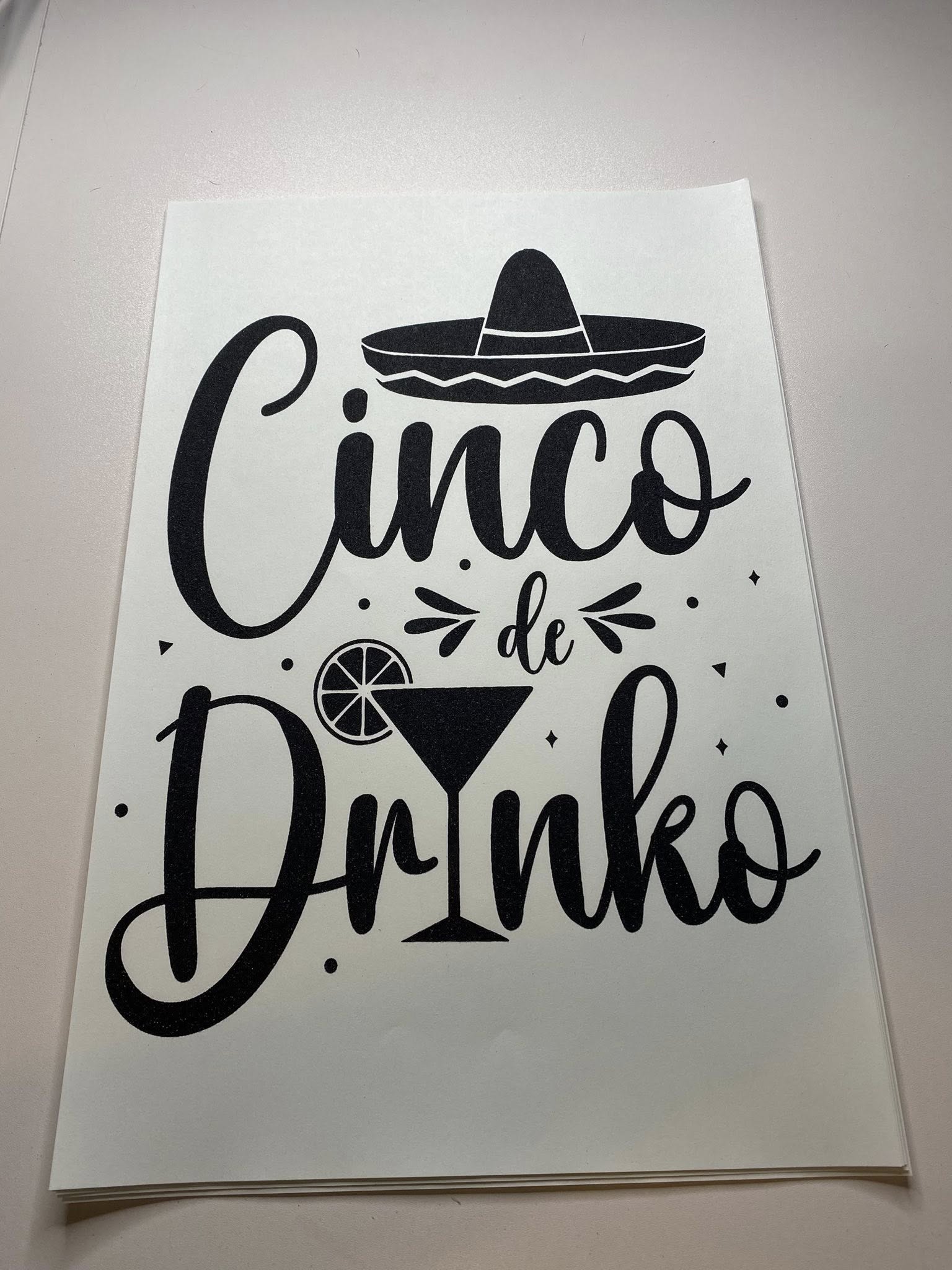 Screen Print- Cinco de Drinko