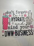 DTF- Don't forget to hydrate
