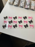 175 Black and Pink Bow