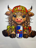 DTF-Red Bull Cow