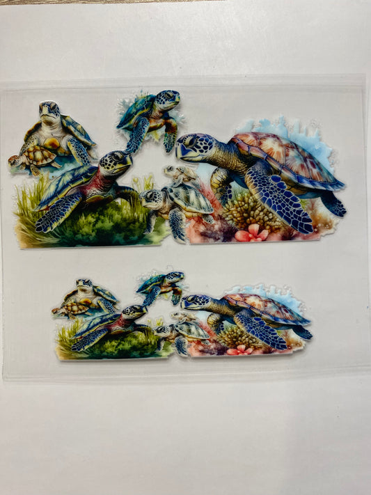 Turtle Shot Glass Decal