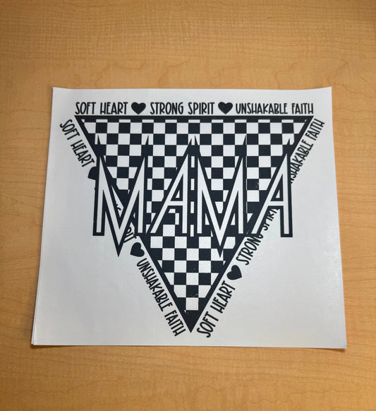 Single Color Adult Transfer- Soft Heart Mama