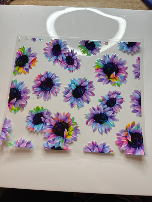 20-24 Oz Blue and Purple Sunflowers