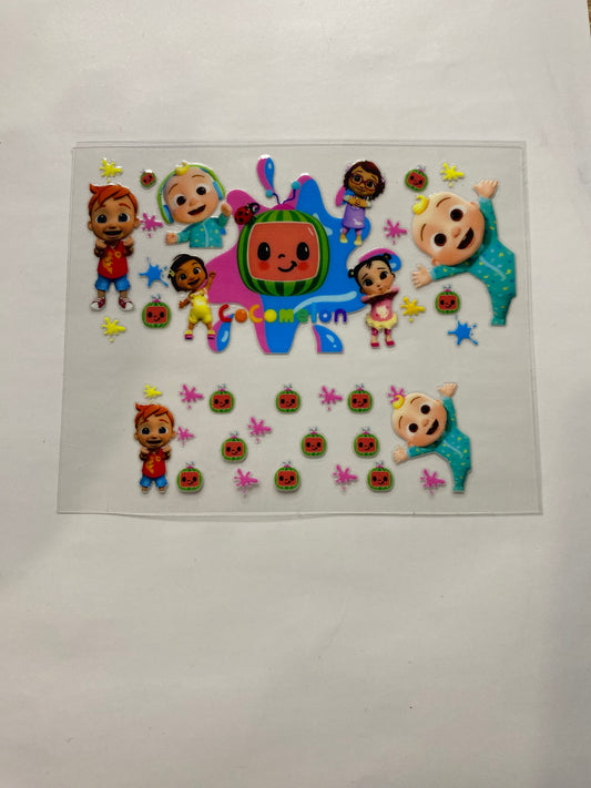 Coco melon  Shot Glass Decal