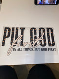 DTF-Put God first
