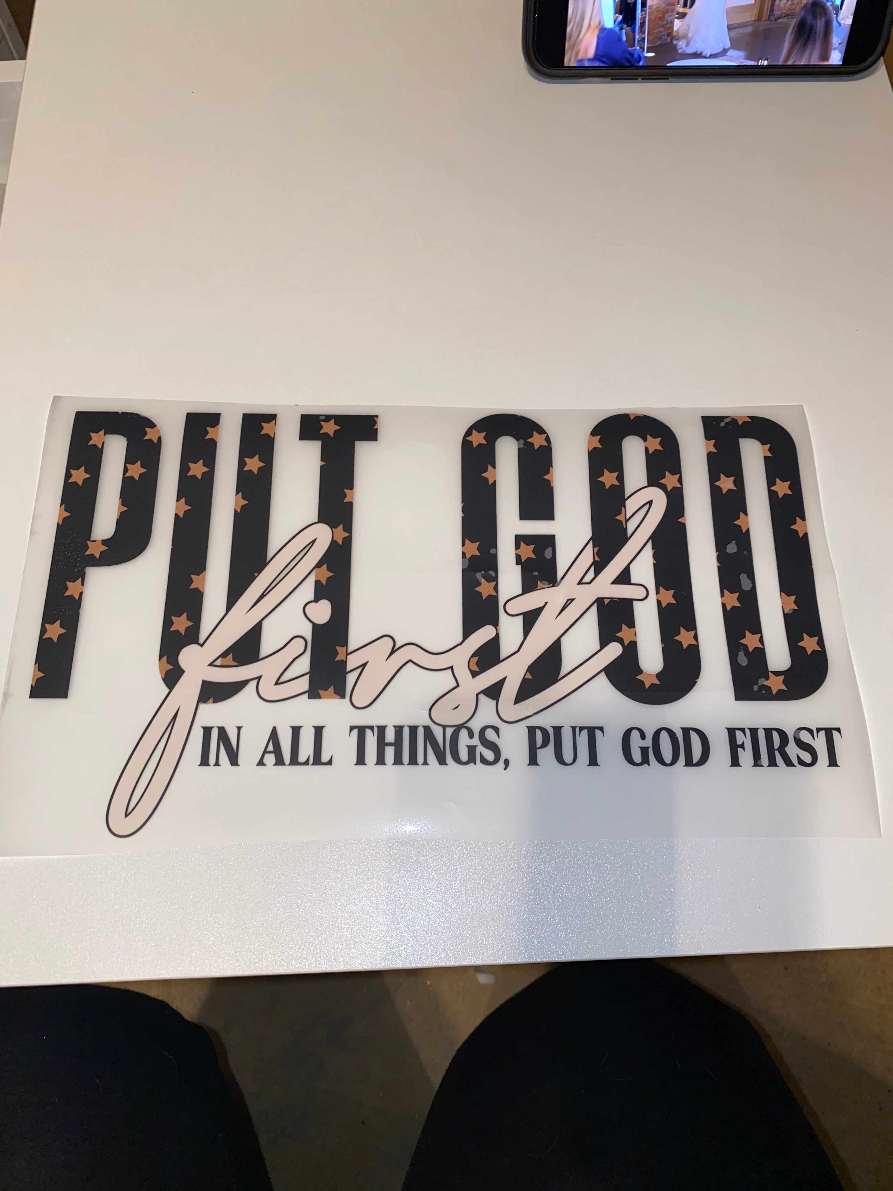 DTF-Put God first