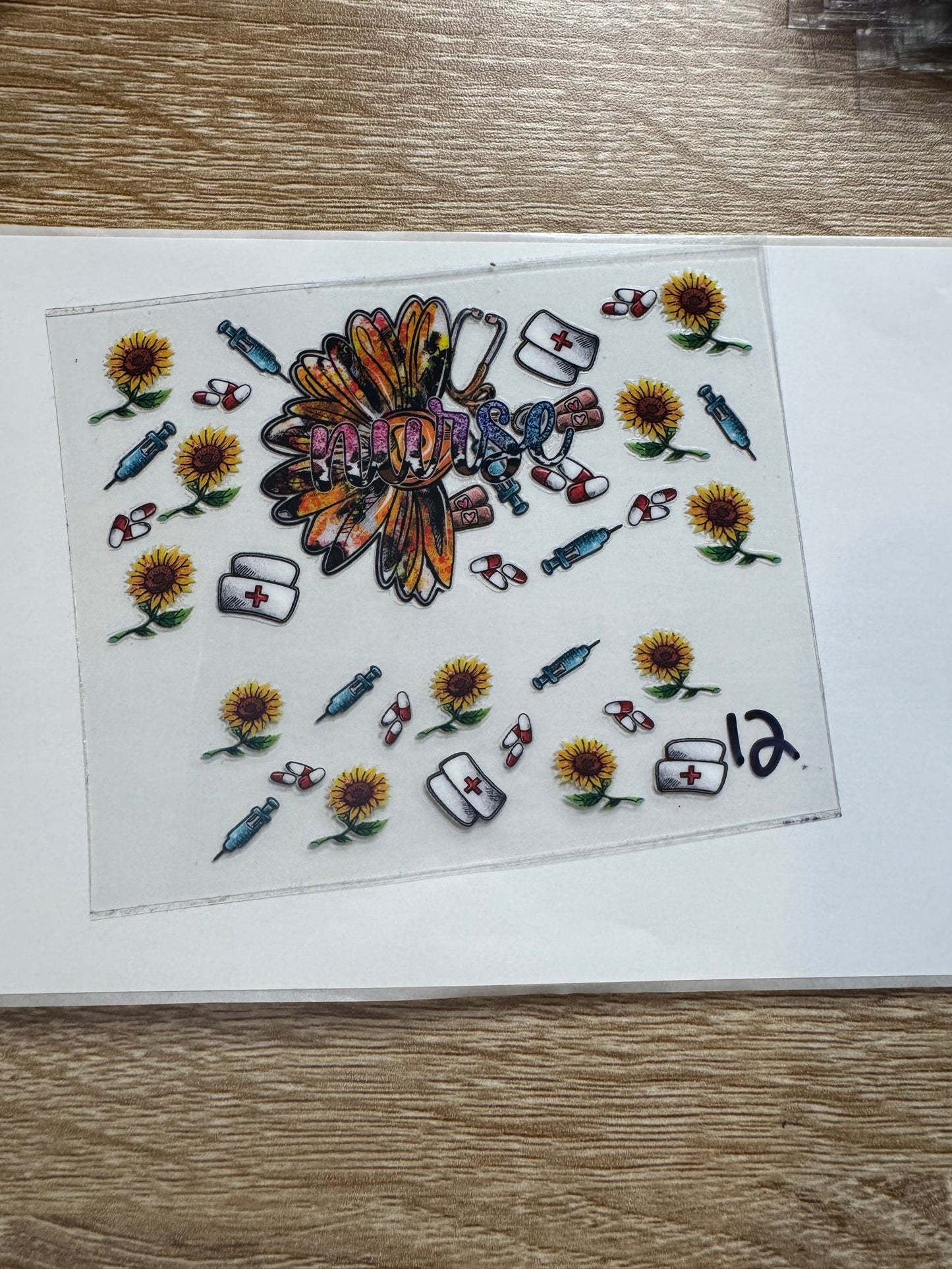 Nurse Shot glass Decal