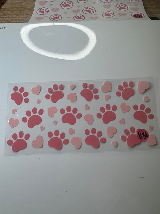 Paw Print Pink 831