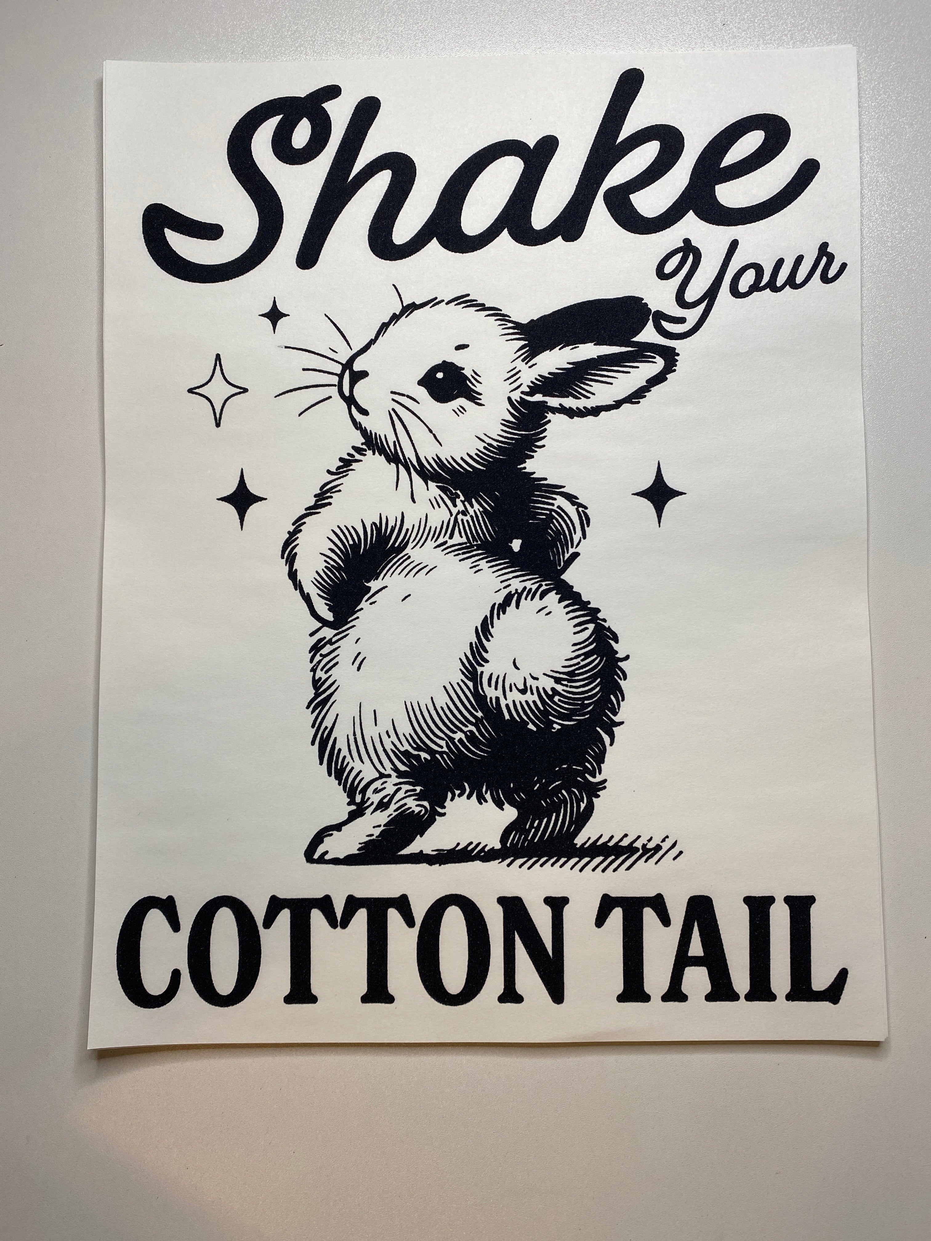 Shake your cottontail Screen Print