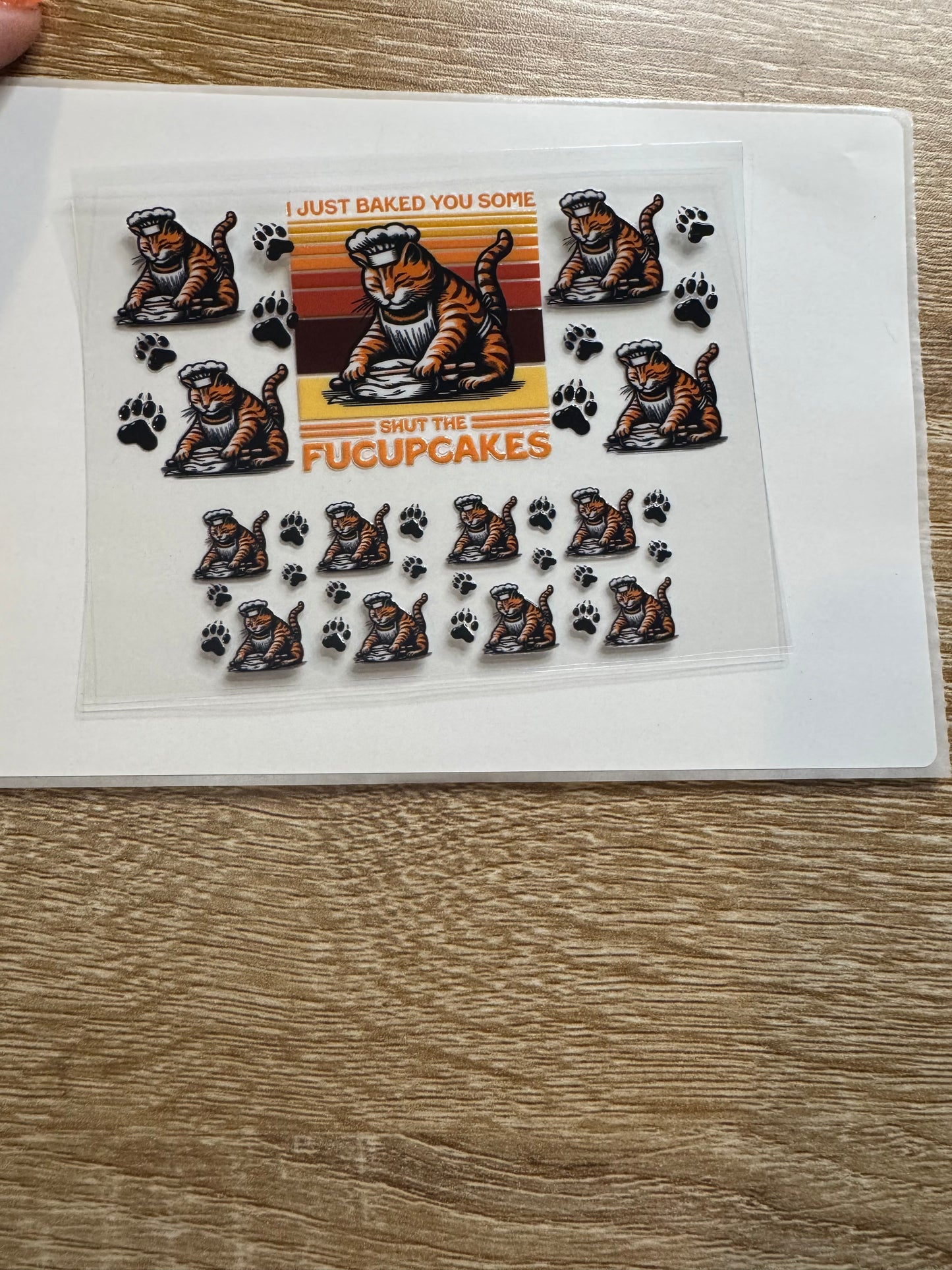 I just baked you some shut the f up cakes Shot glass Decal