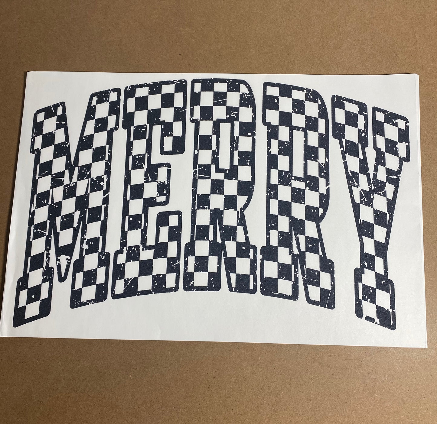 Single Color Adult Transfer- Merry