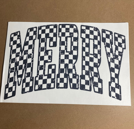 Single Color Adult Transfer- Merry