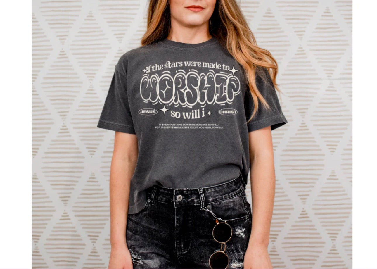 Screen Print- Worship Cream
