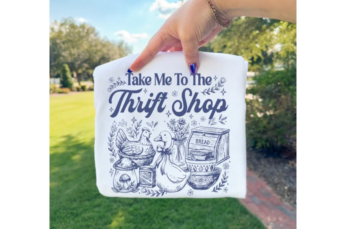 Screen Print- Take me to the Thrift Shop