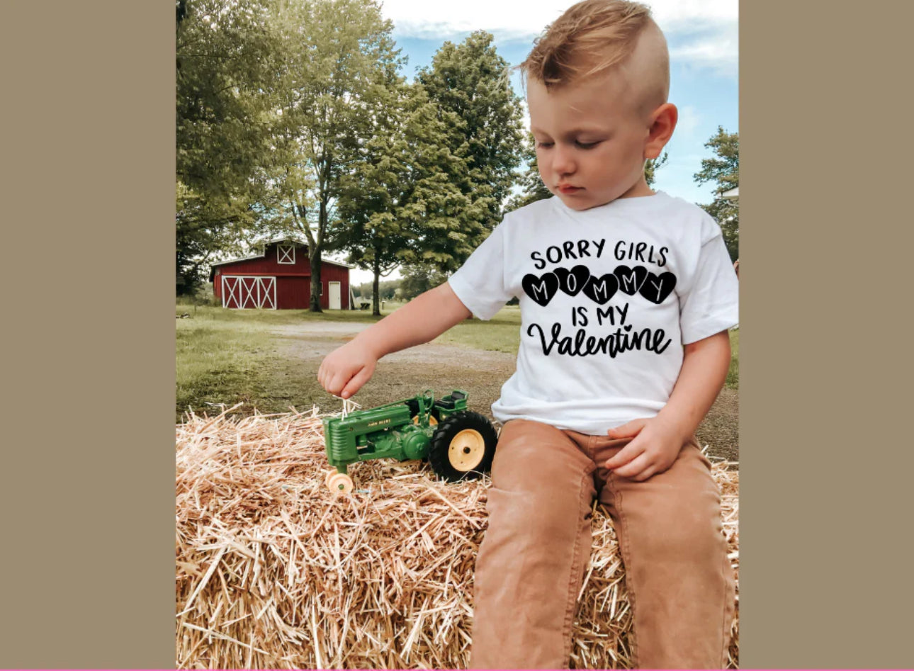 Kid Sorry girls Mommy is my Valentine