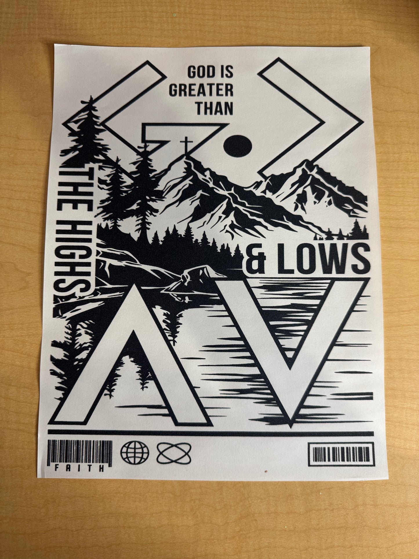 Single Color Adult Transfer- God is Greater