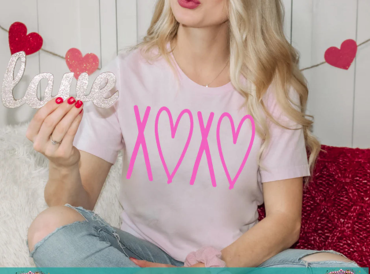 XOXO Hot Pink Screen Print