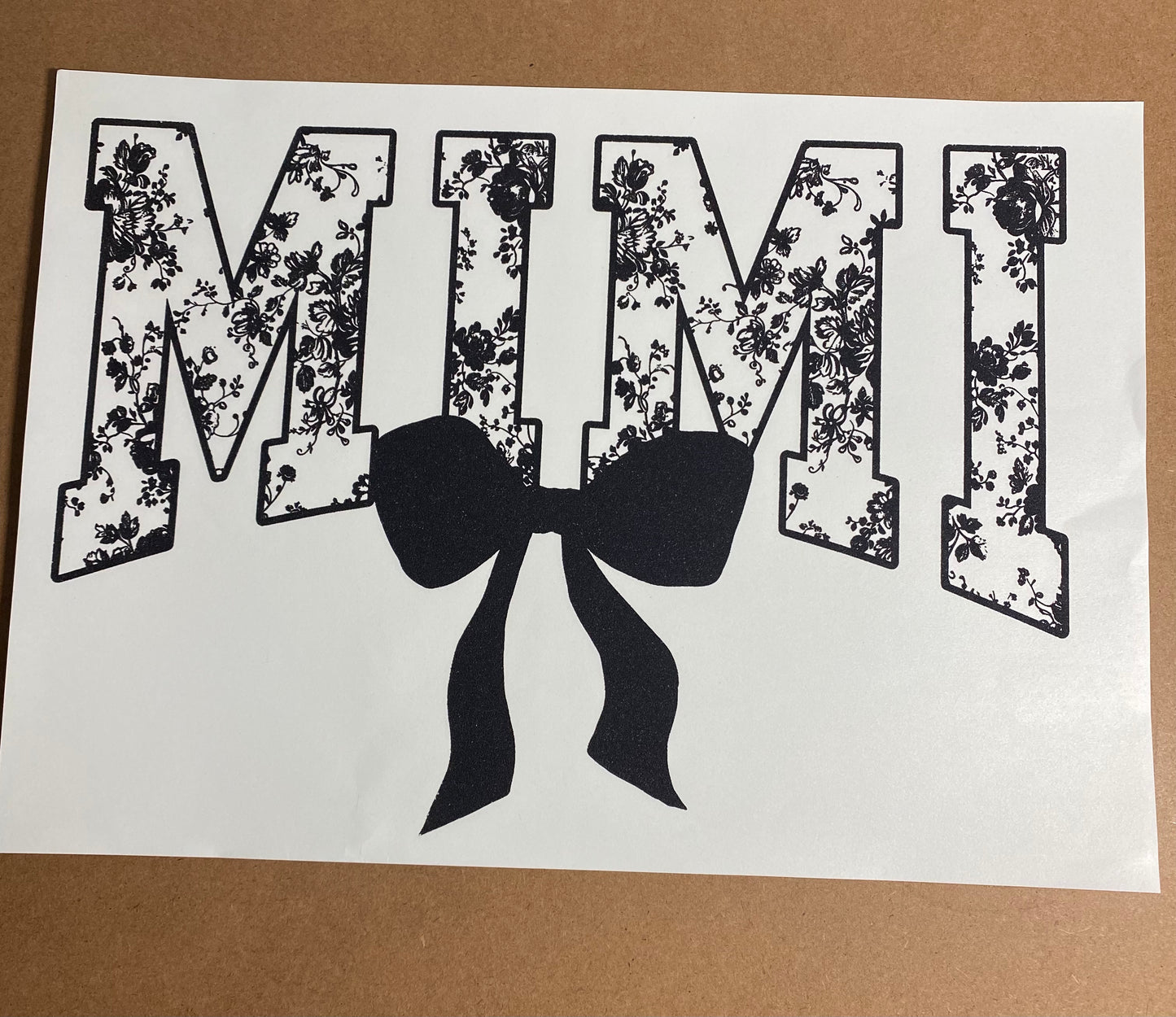 Single Color Adult Transfer- Mimi