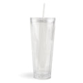 24oz CLEAR ACRYLIC/PLASTIC DOUBLE WALLED PRE-DRILLED SNOW GLOBE  *WHOLESALE NOT FOR CUSTOMS*