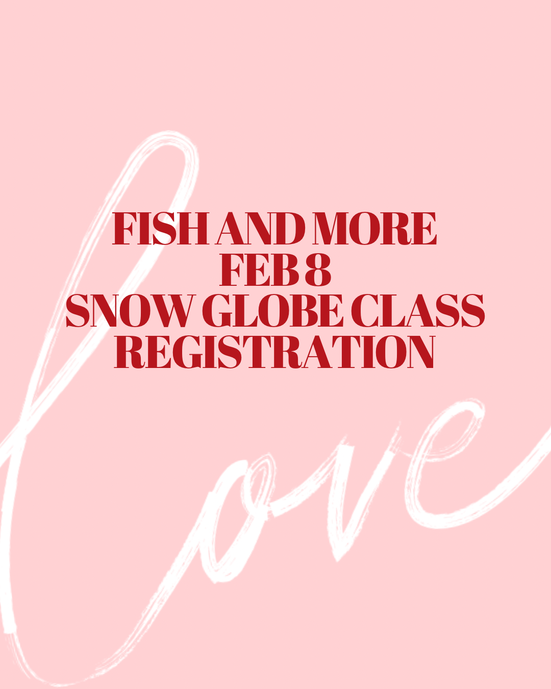 FEB 8TH SNOWGLOBE PRE-REGISTRATION