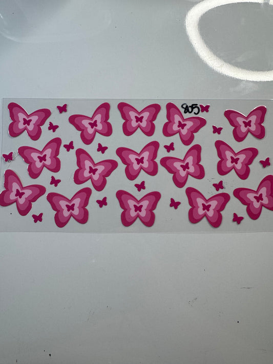 Hot Pink Butterfly 805