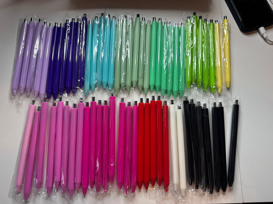 Blank Pens for Pen Wraps