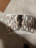 Screen Print Mama Brown Plaid
