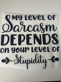 Level of Sarcasm DTF