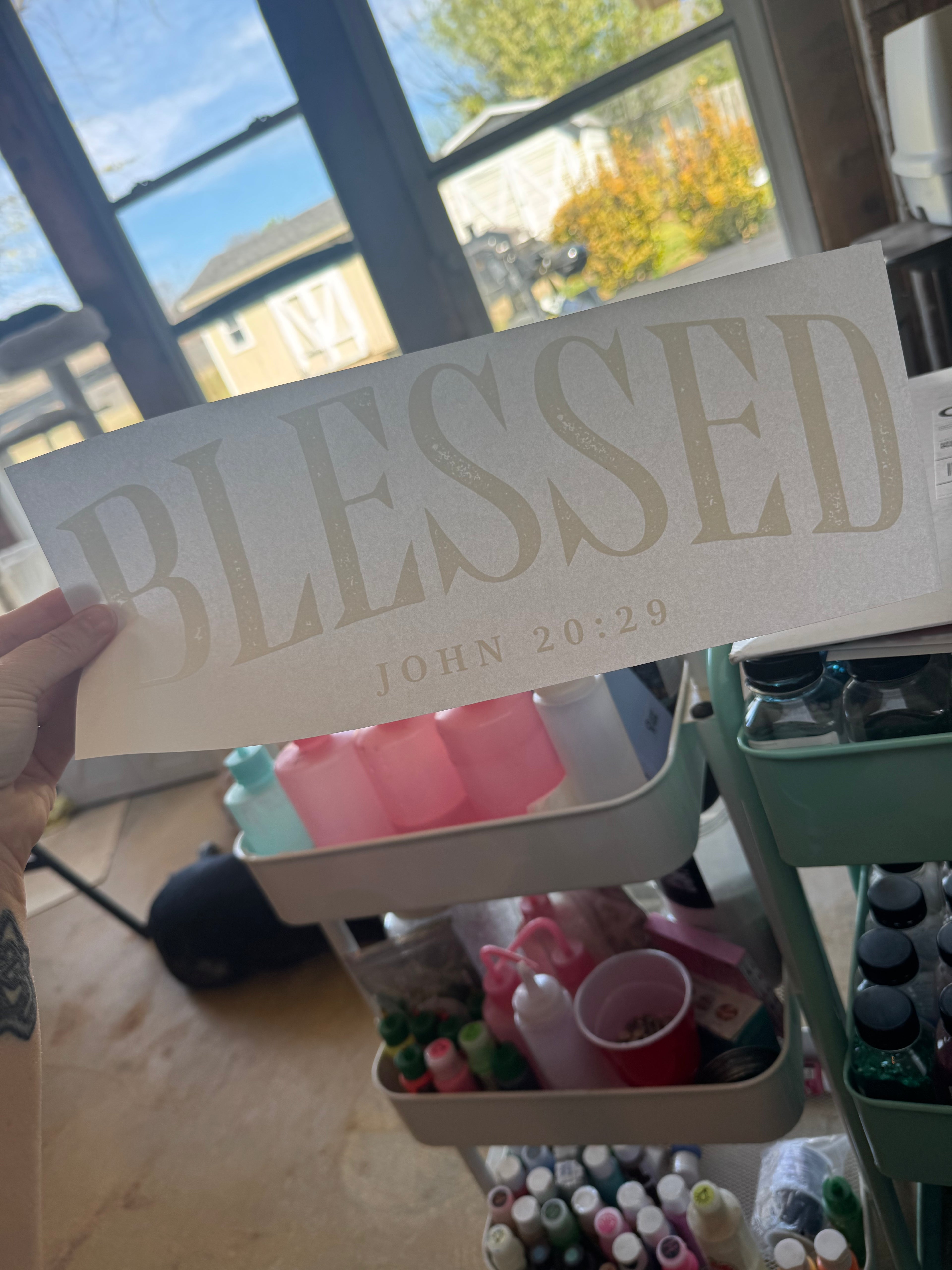 SINGLE COLOR SCREEN PRINT - BLESSED